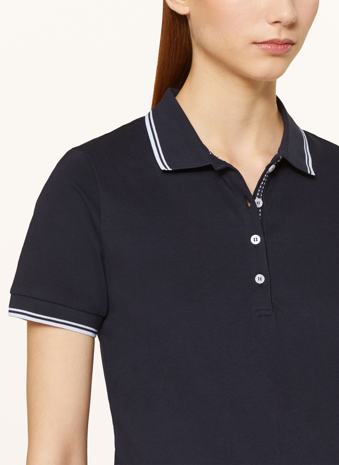 darling harbour Pique polo shirt, Color: MARINE/WEISS (Image 4)