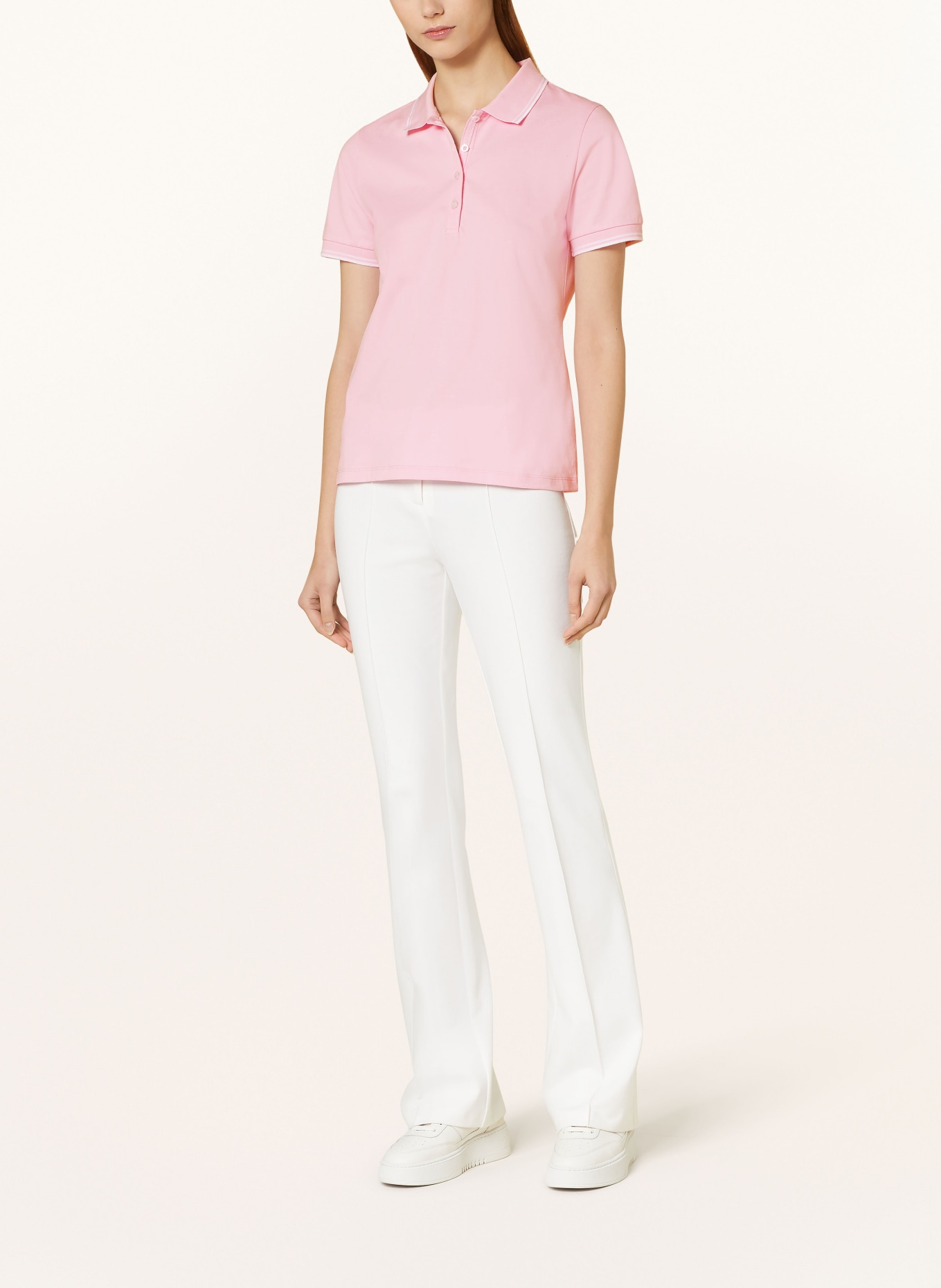 darling harbour Pique polo shirt, Color: BABYROSA/WEISS (Image 2)