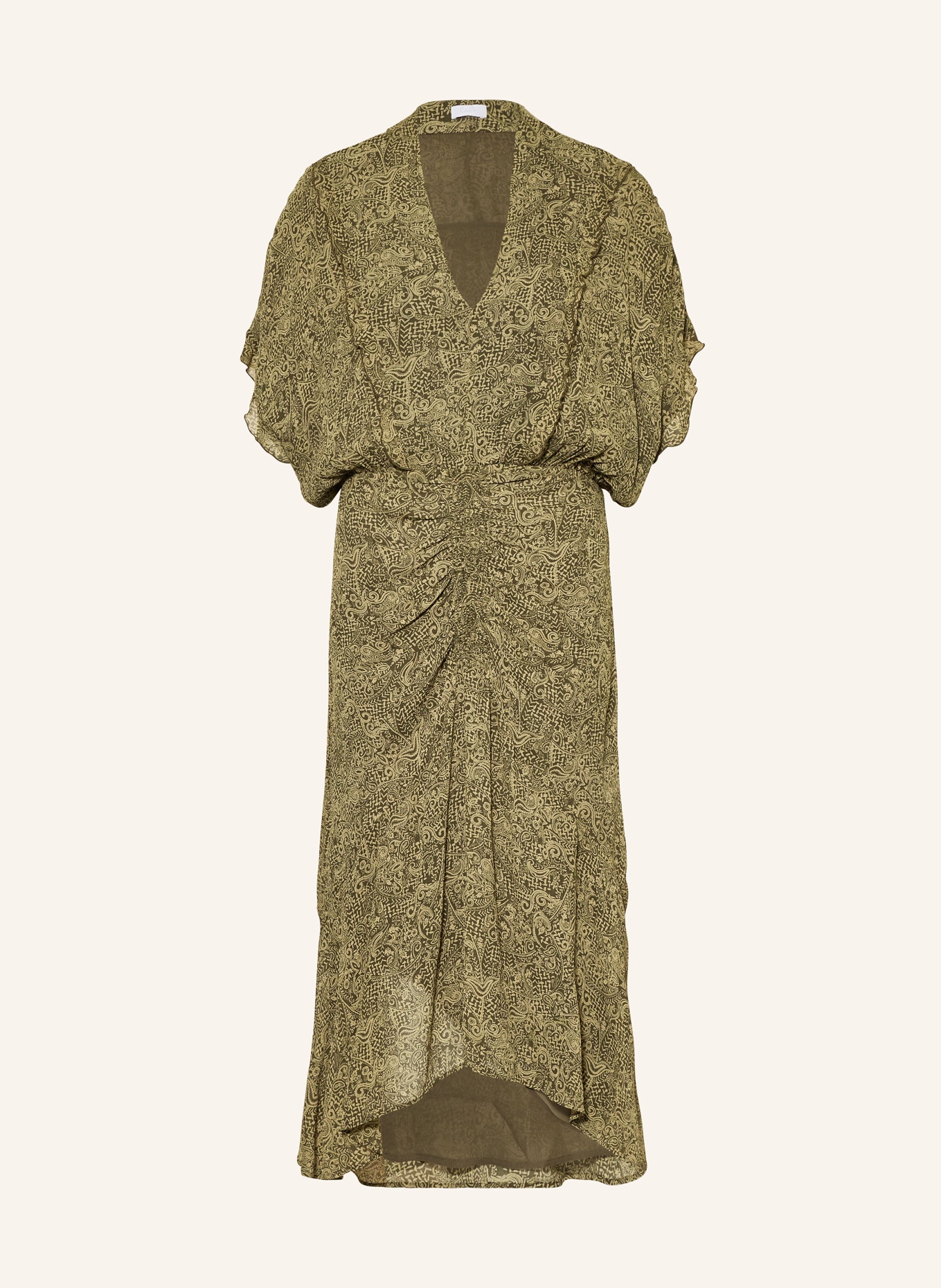 Lala Berlin Kleid DILYANA mit Rüschen, Farbe: OLIV/ KHAKI (Bild 1)