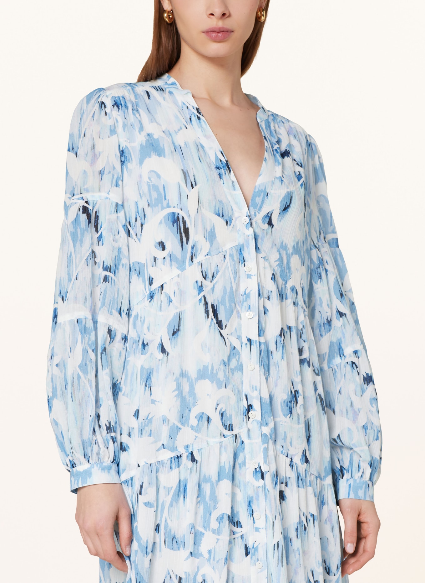 Lala Berlin Shirt dress DINELLA, Color: WHITE/ LIGHT BLUE (Image 4)