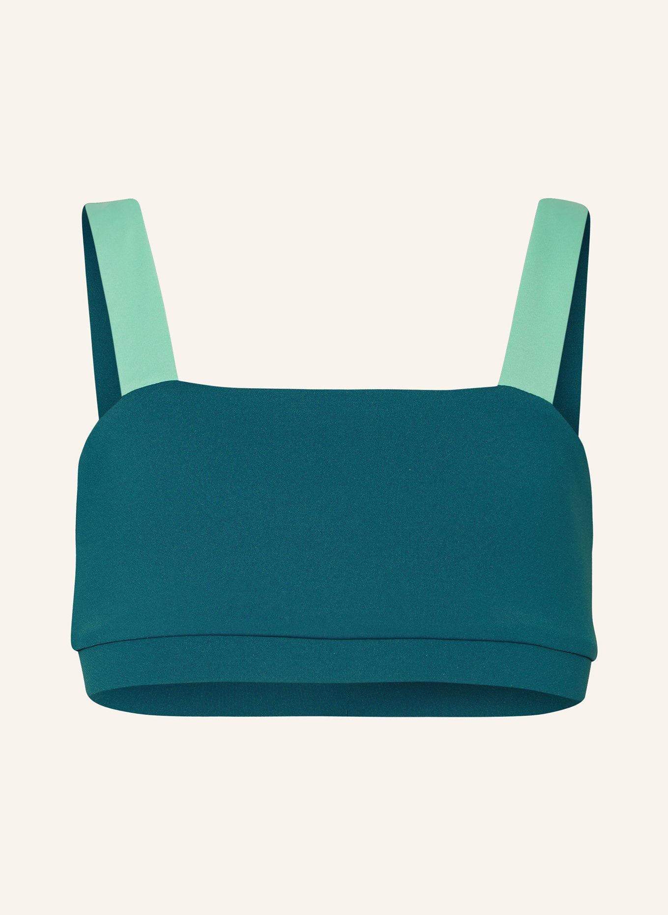 MYMARINI Bustier-Bikini-Top EASYTOP zum Wenden mit UV-Schutz 50+, Farbe: PETROL/ TÜRKIS (Bild 1)