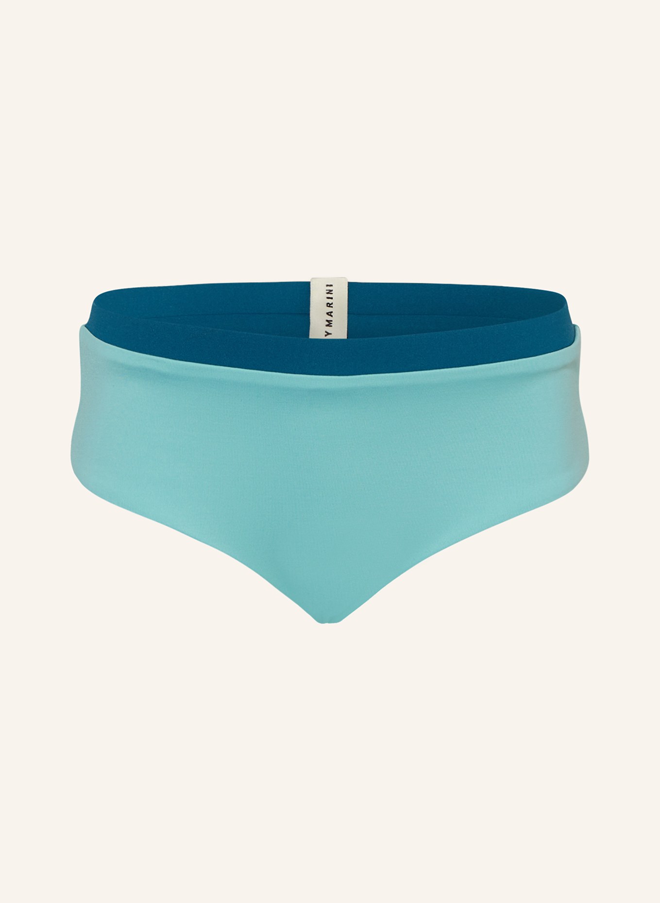 MYMARINI Basic-Bikini-Hose MINI zum Wenden mit UV-Schutz 50+, Farbe: PETROL/ MINT (Bild 3)