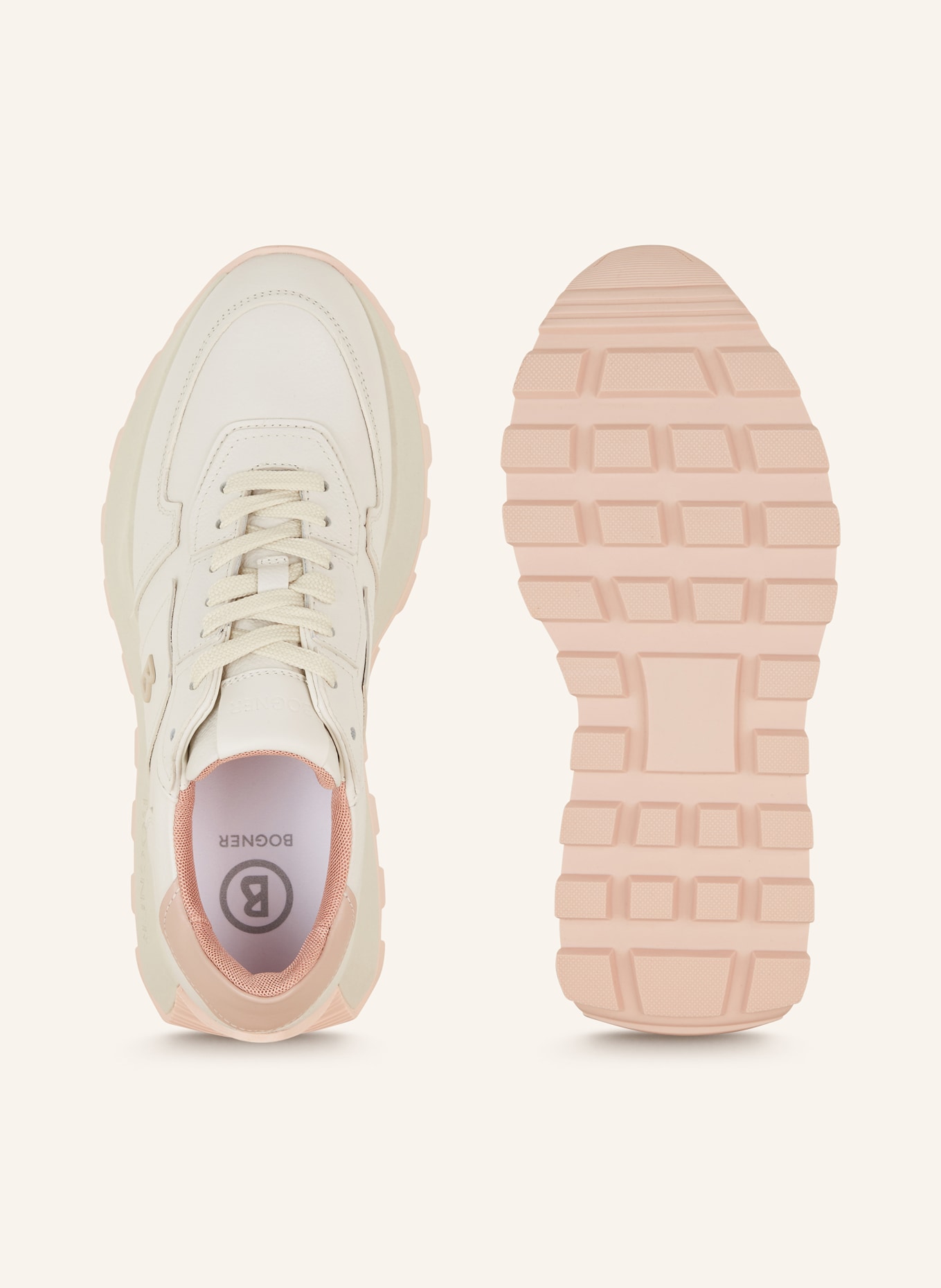 BOGNER Sneakers, Color: ECRU/ PINK (Image 5)