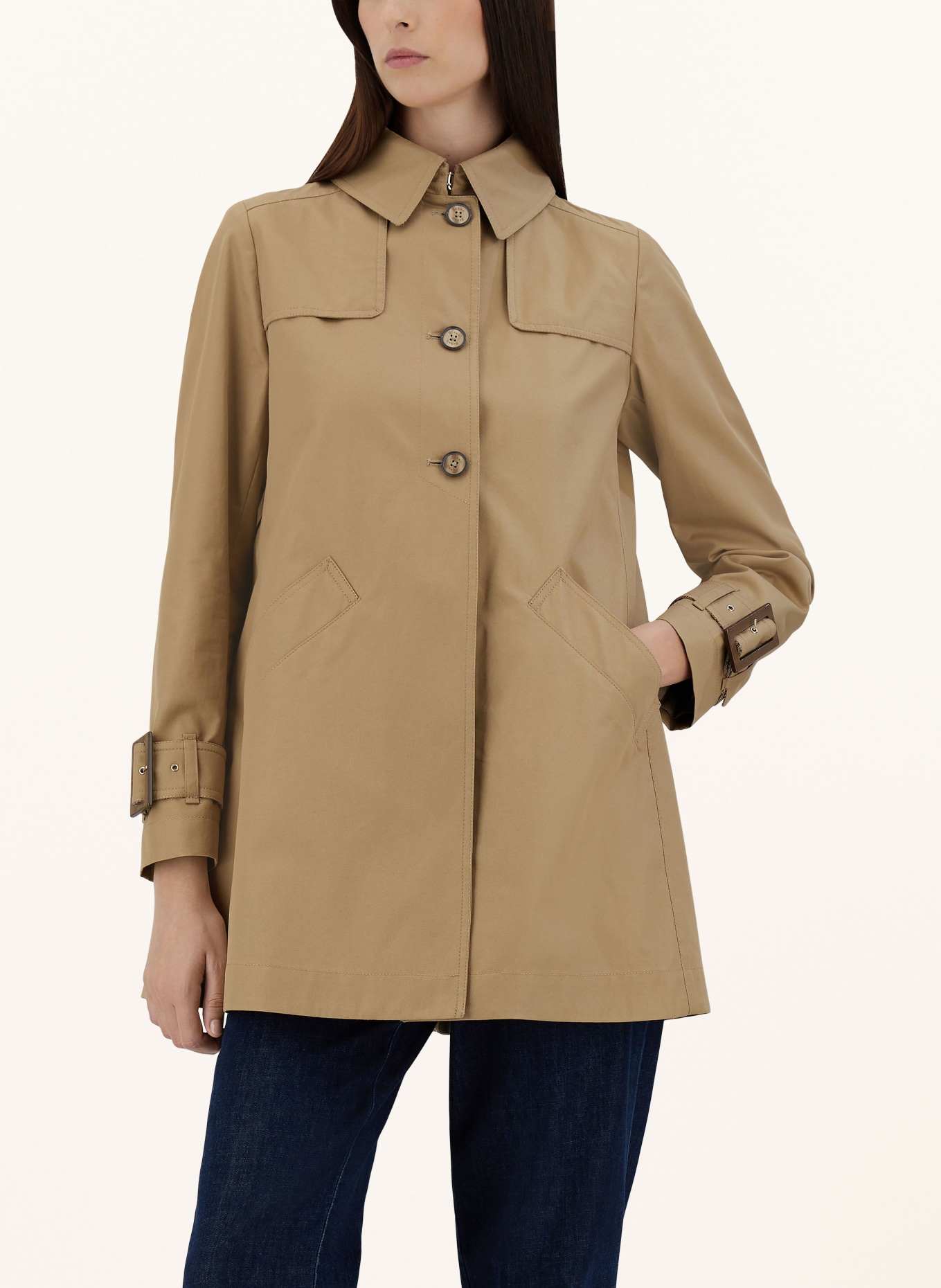 HERNO Trench coat, Color: LIGHT BROWN (Image 4)