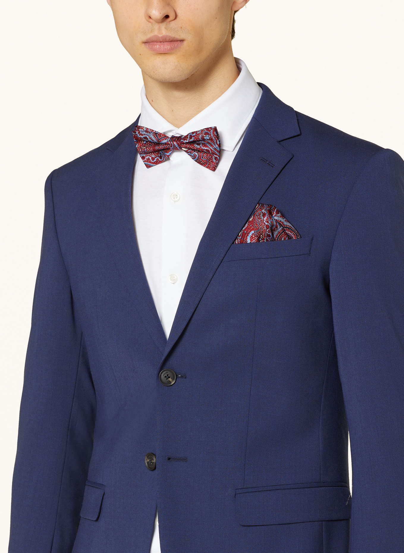 Prince BOWTIE Set: Suspenders, bow tie and pocket square, Color: 2500 M-ROT (Image 7)