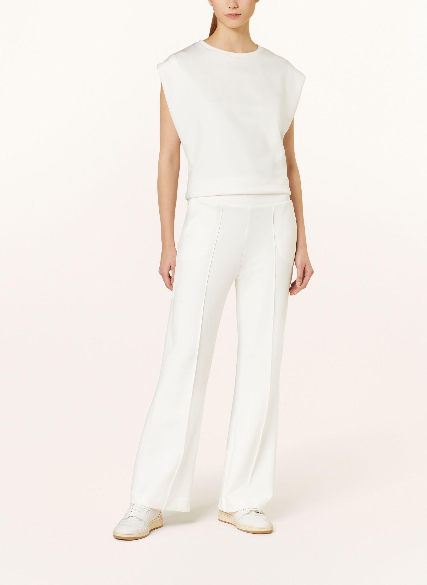 darling harbour Wide leg trousers, Color: OFFWHITE (Image 2)