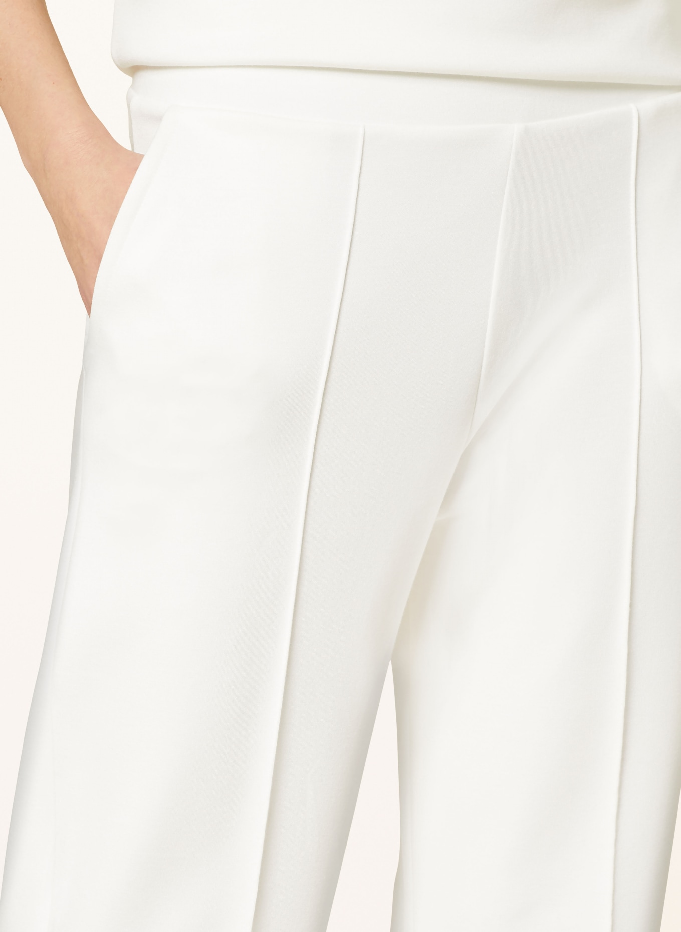 darling harbour Wide leg trousers, Color: OFFWHITE (Image 5)