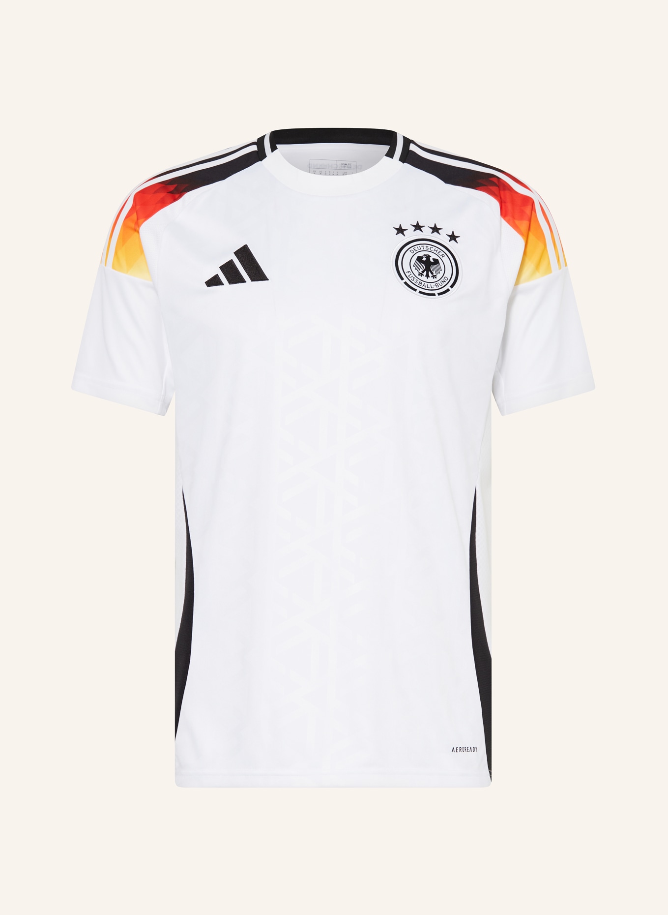 adidas Home kit jersey GERMANY 24 for men, Color: WHITE/ BLACK/ RED (Image 1)