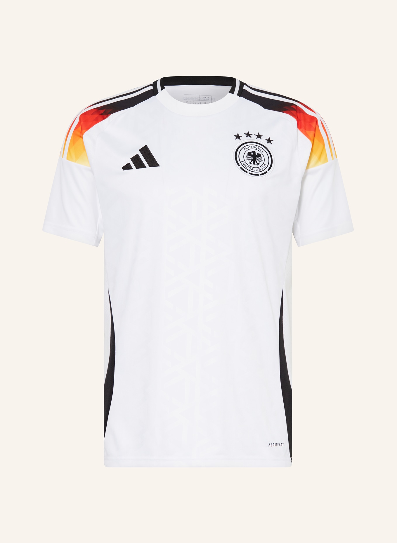 adidas Heimtrikot DEUTSCHLAND 24 für Herren, Farbe: WEISS/ SCHWARZ/ ROT (Bild 1)