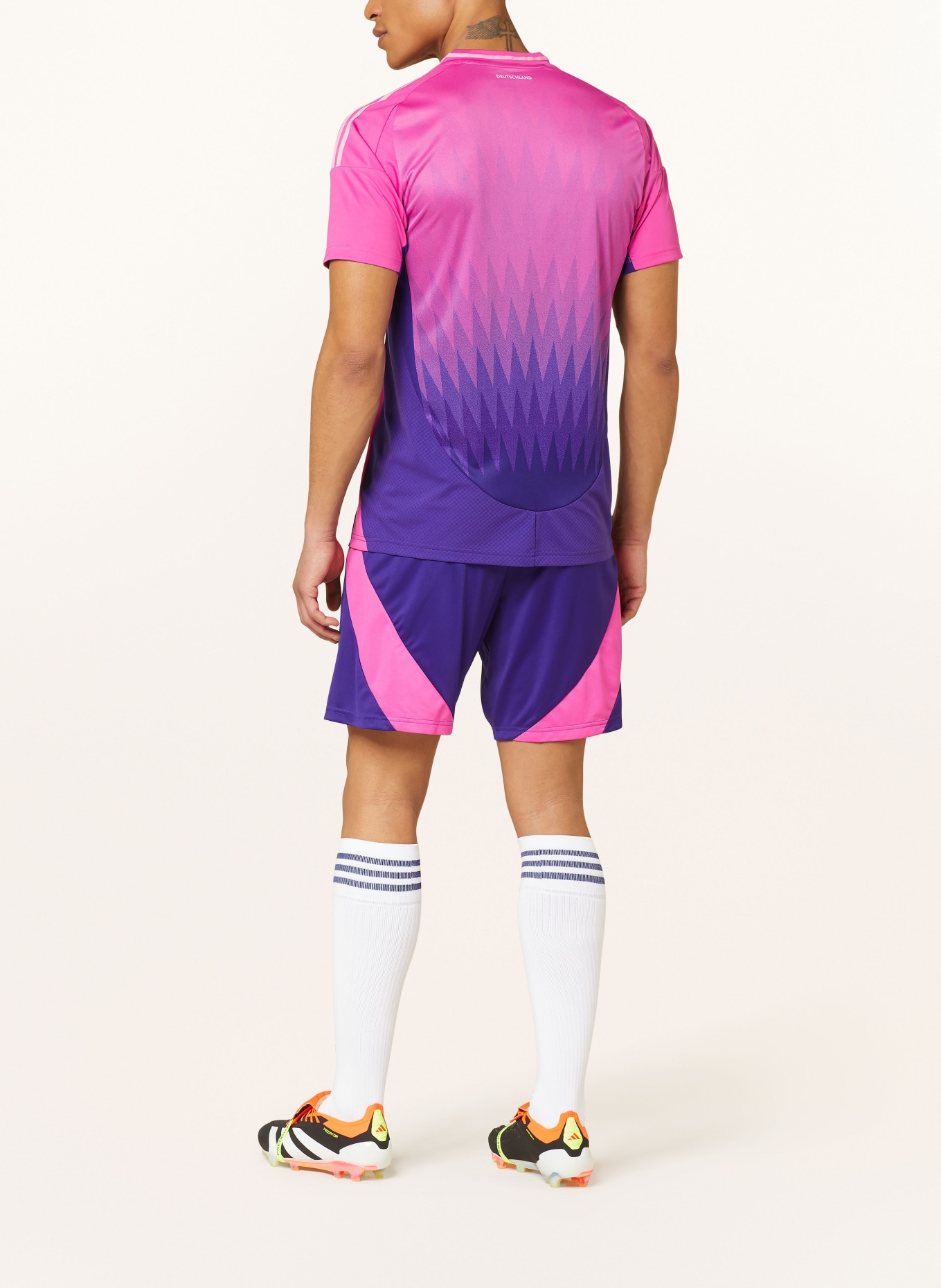 adidas Away kit jersey GERMANY 24 for men, Color: FUCHSIA/ PURPLE/ DARK PURPLE (Image 3)
