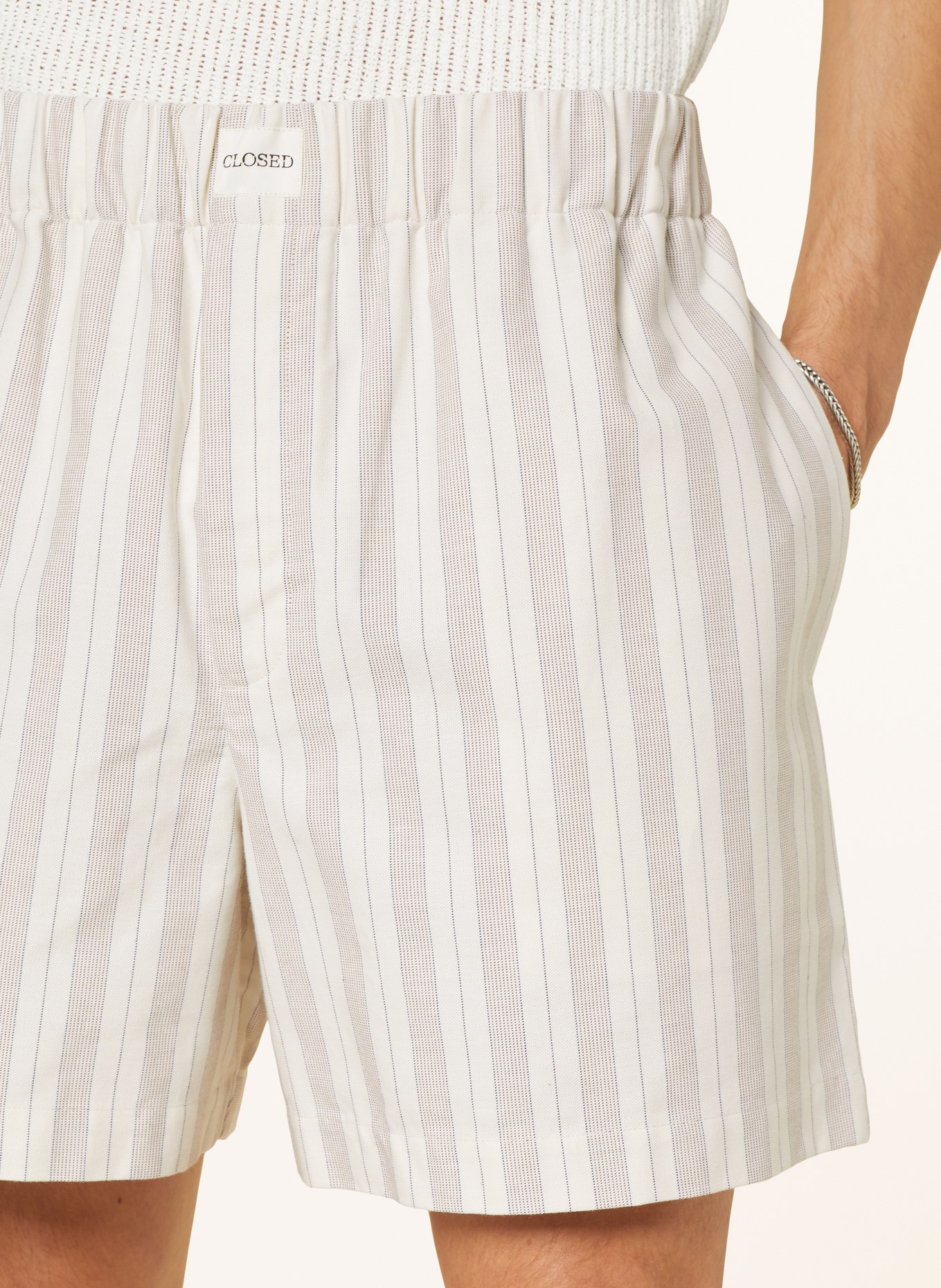 CLOSED Shorts, Farbe: CREME/ BEIGE/ PETROL (Bild 5)