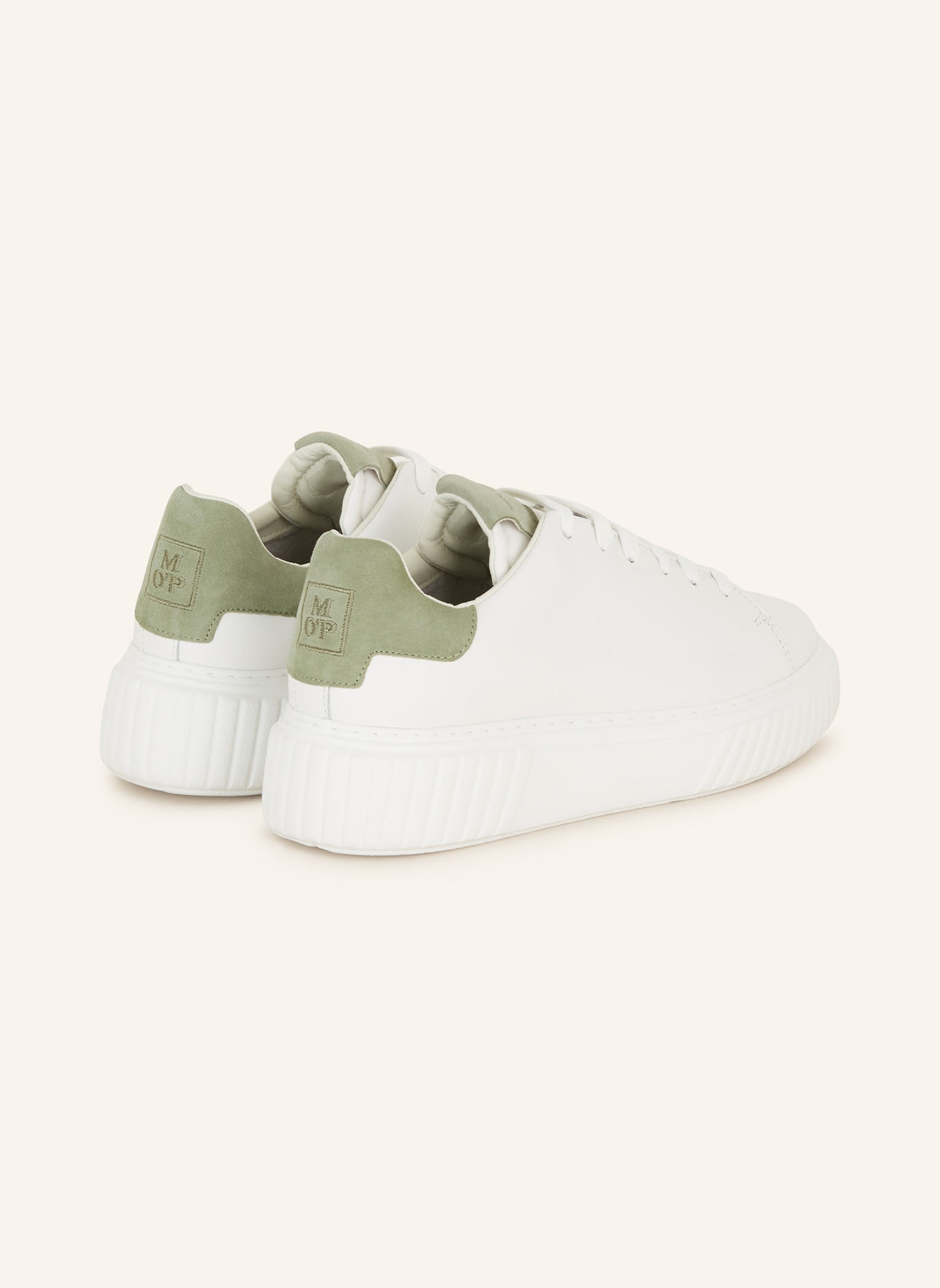 Marc O'Polo Sneakers, Color: WHITE/ LIGHT GREEN (Image 2)