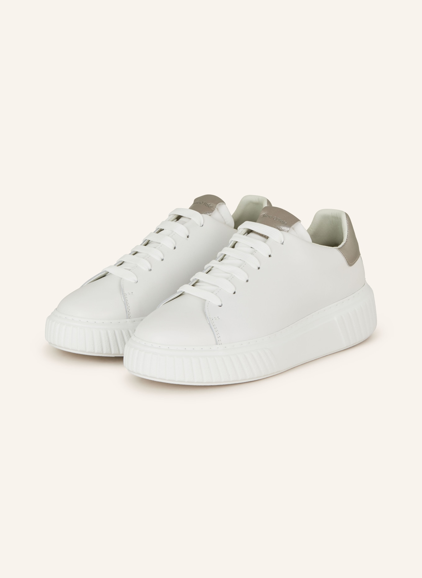 Marc O'Polo Sneaker, Farbe: WEISS/ SILBER (Bild 1)