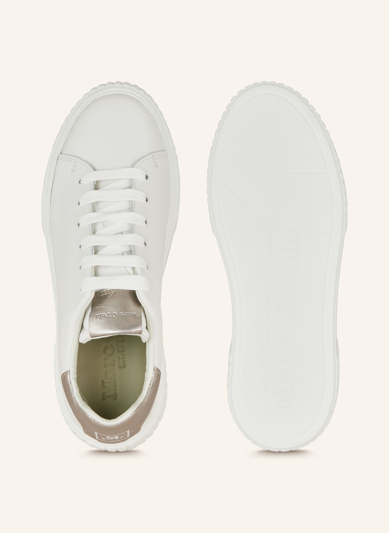 Marc O'Polo Sneaker, Farbe: WEISS/ SILBER (Bild 5)