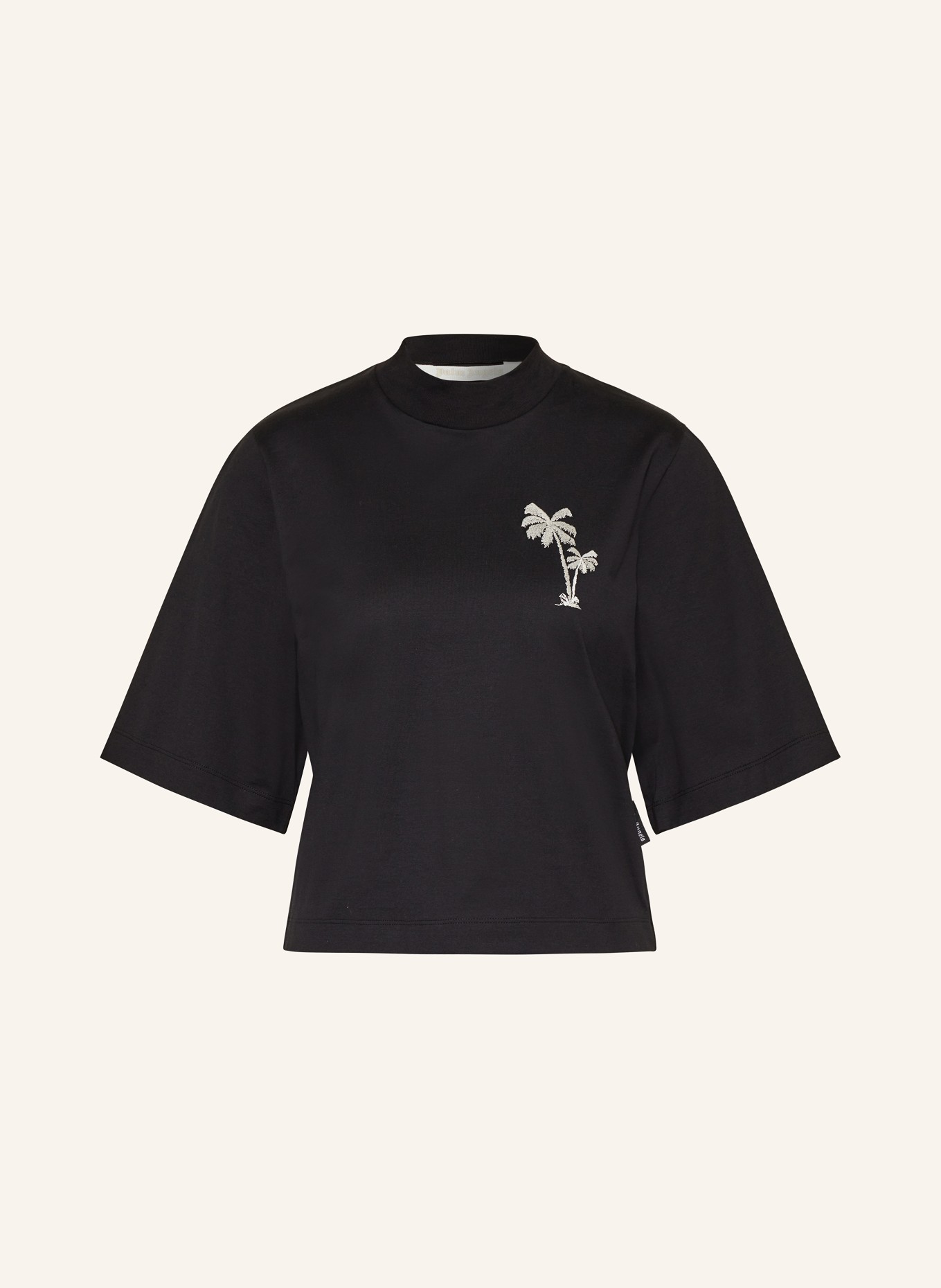 Palm Angels Cropped shirt, Color: BLACK (Image 1)