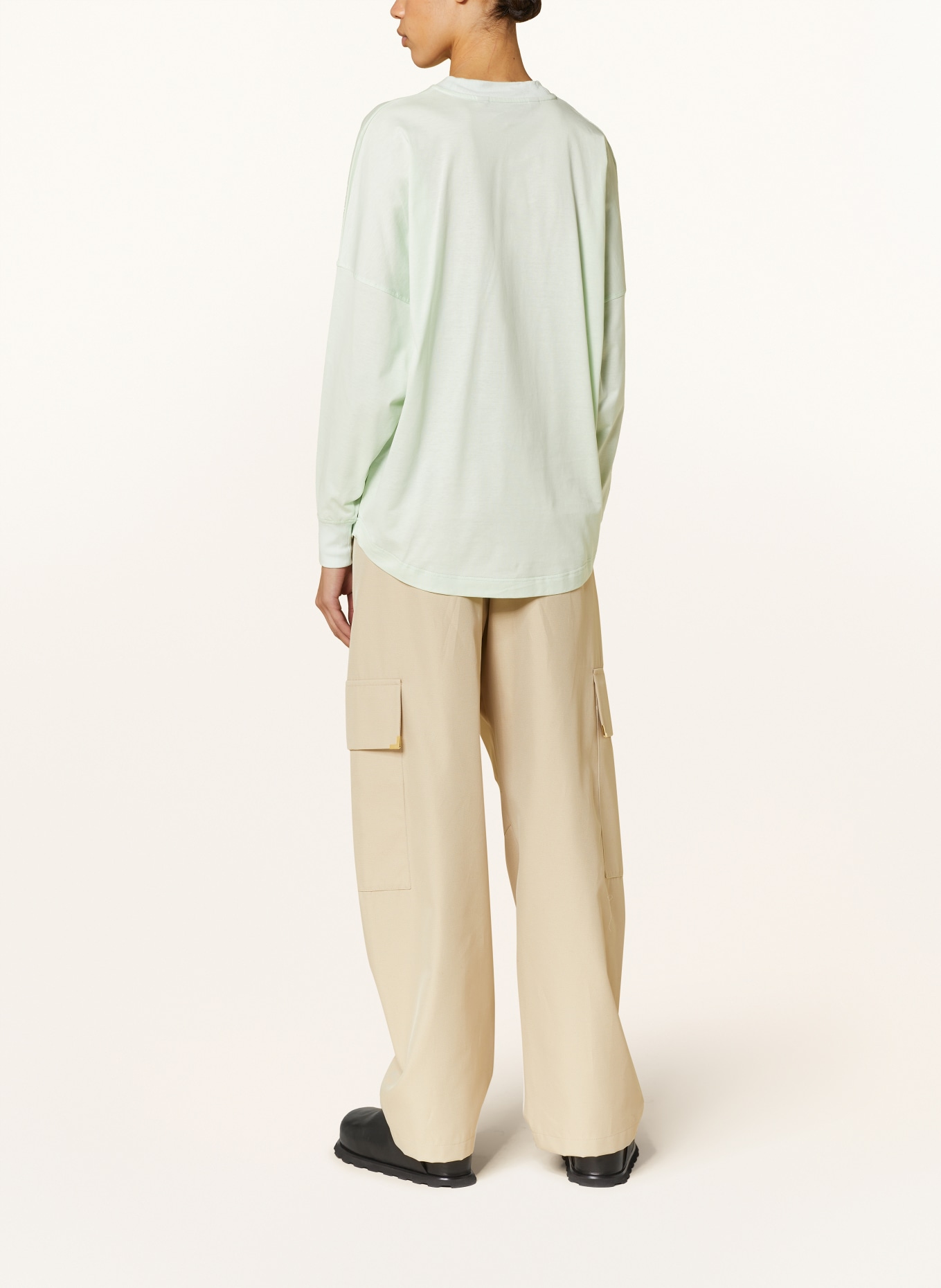 Palm Angels Long sleeve shirt, Color: LIGHT GREEN (Image 3)