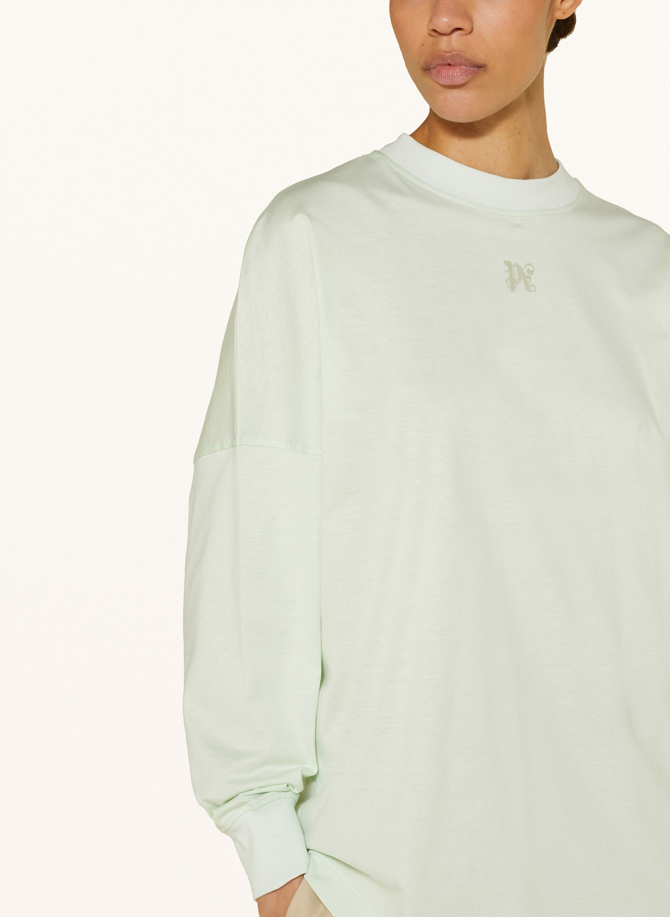 Palm Angels Long sleeve shirt, Color: LIGHT GREEN (Image 4)