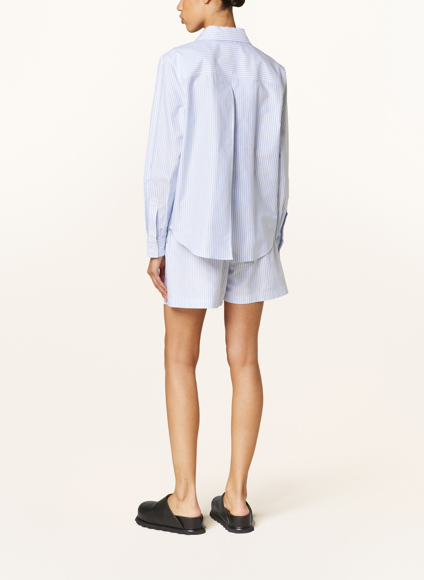 Palm Angels Shirt blouse, Color: LIGHT BLUE/ WHITE (Image 3)