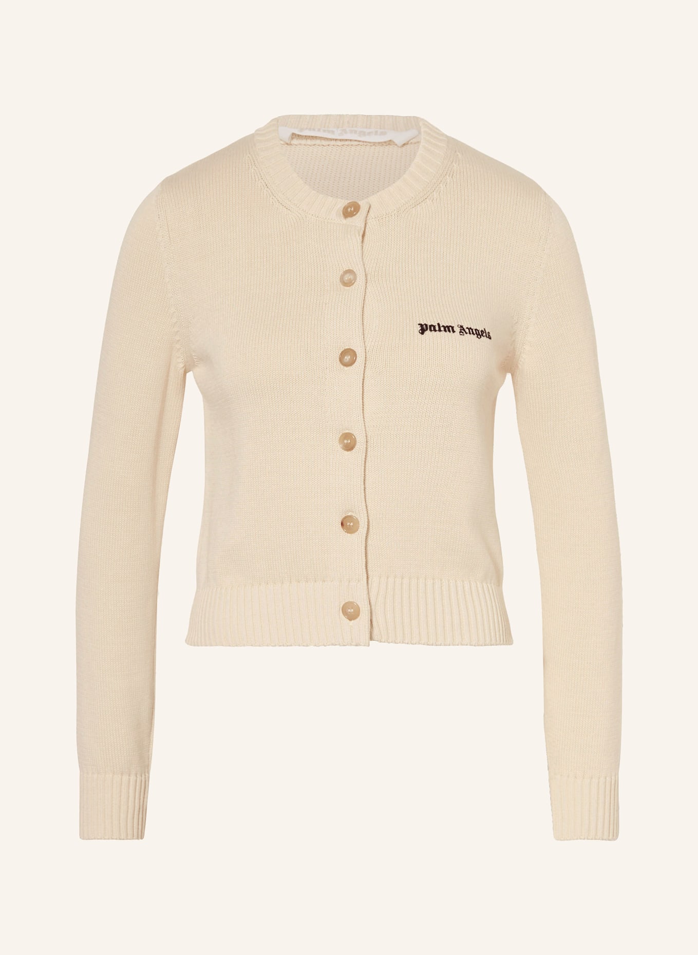 Palm Angels Cardigan, Color: LIGHT YELLOW (Image 1)