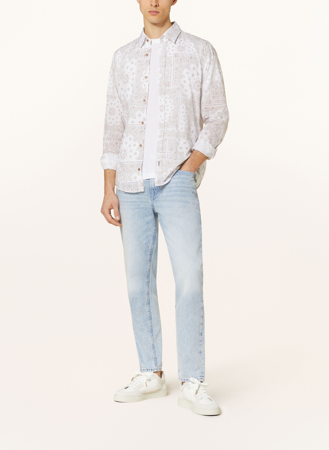 JOOP! JEANS Shirt HANSON modern fit, Color: WHITE/ BROWN (Image 2)