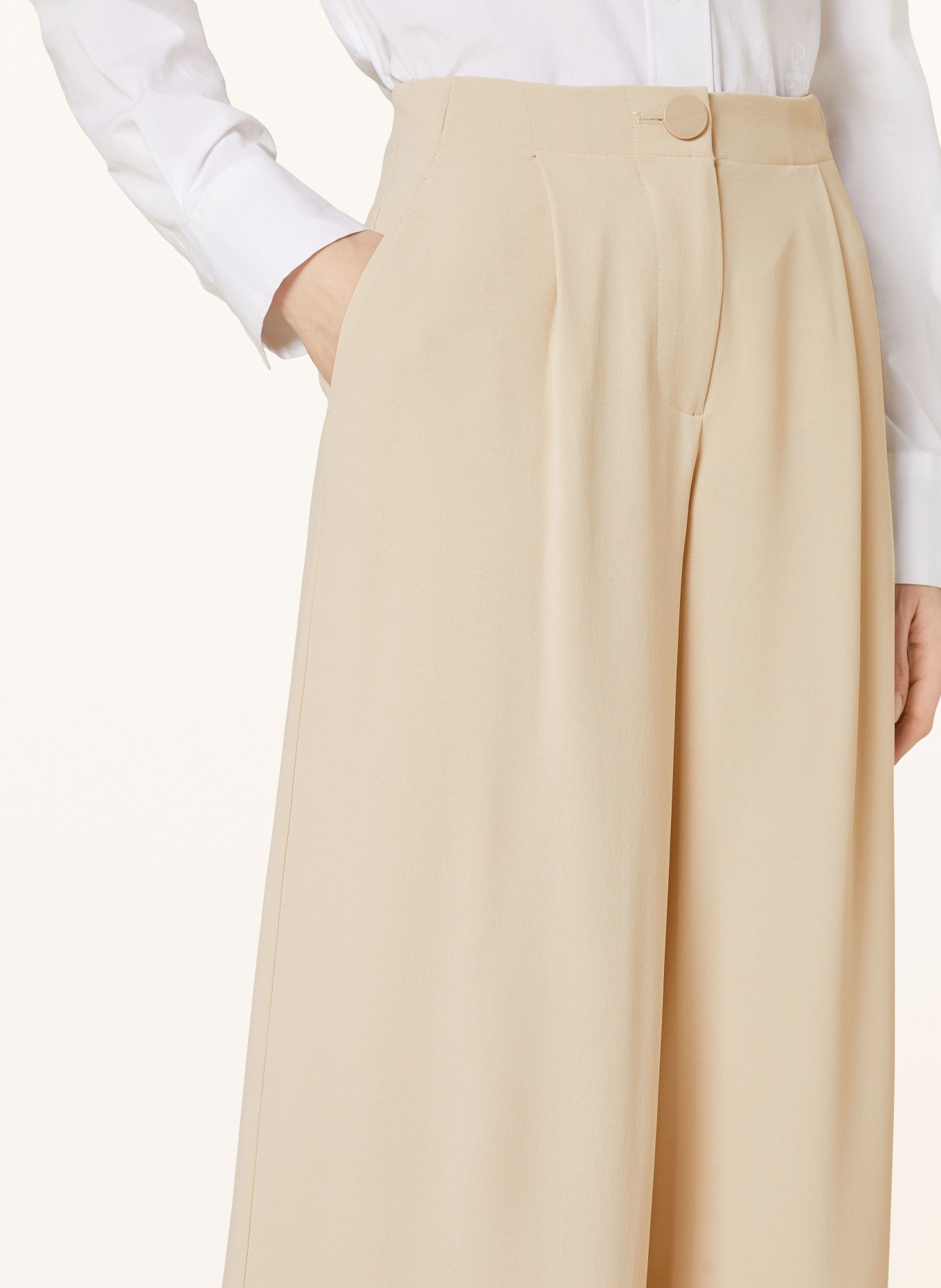 ARMANI EXCHANGE Culotte kalhoty, Barva: KRÉMOVÁ (Obrázek 5)