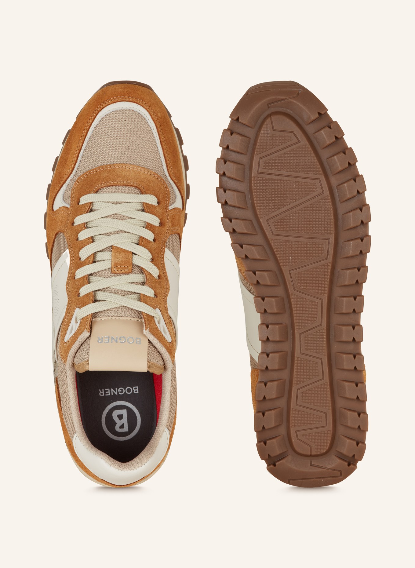 BOGNER Sneaker PORTO 33A, Farbe: COGNAC/ CREME (Bild 5)