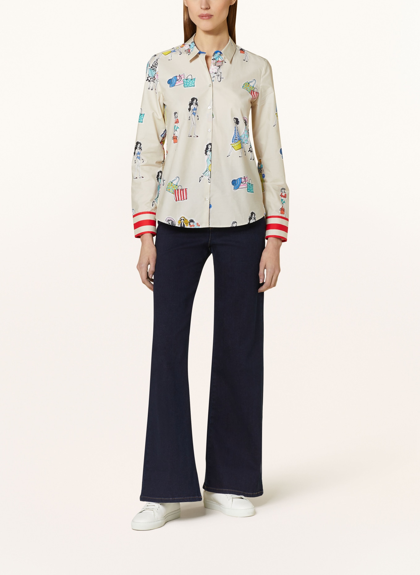 van Laack Shirt blouse CELLA, Color: BEIGE (Image 2)