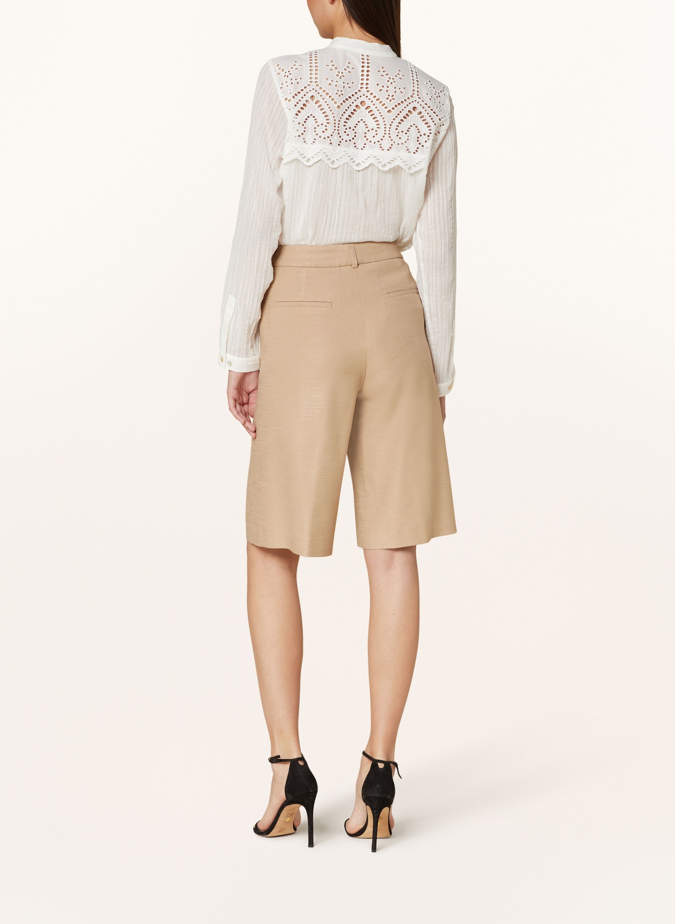 van Laack Blouse with broderie anglaise, Color: WHITE (Image 3)