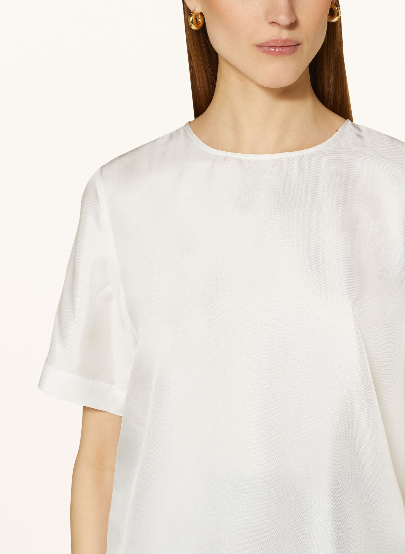 van Laack Shirt blouse TANIMA in silk, Color: WHITE (Image 4)