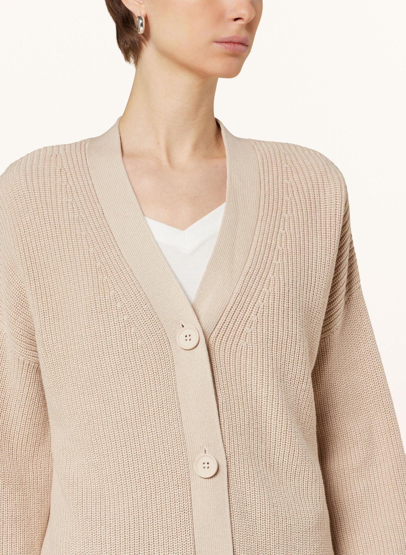 comma casual identity Cardigan, Color: BROWN (Image 4)