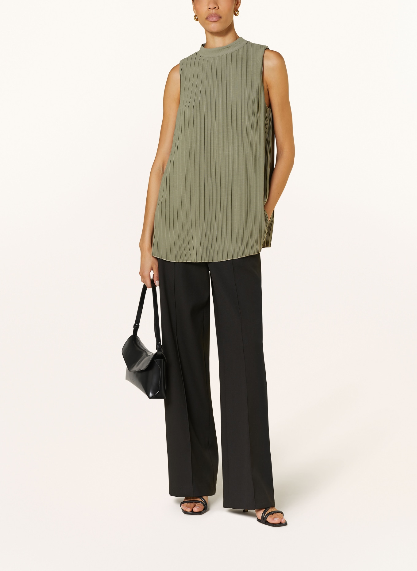 RIANI Blouse with pleats, Color: GREEN (Image 2)
