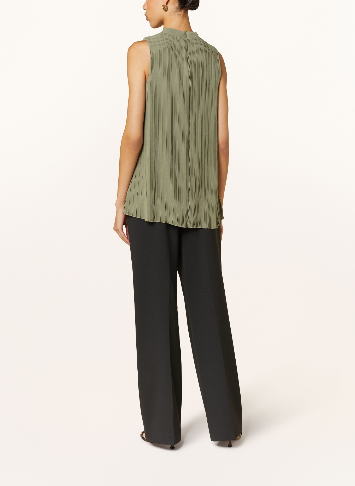 RIANI Blouse with pleats, Color: GREEN (Image 3)