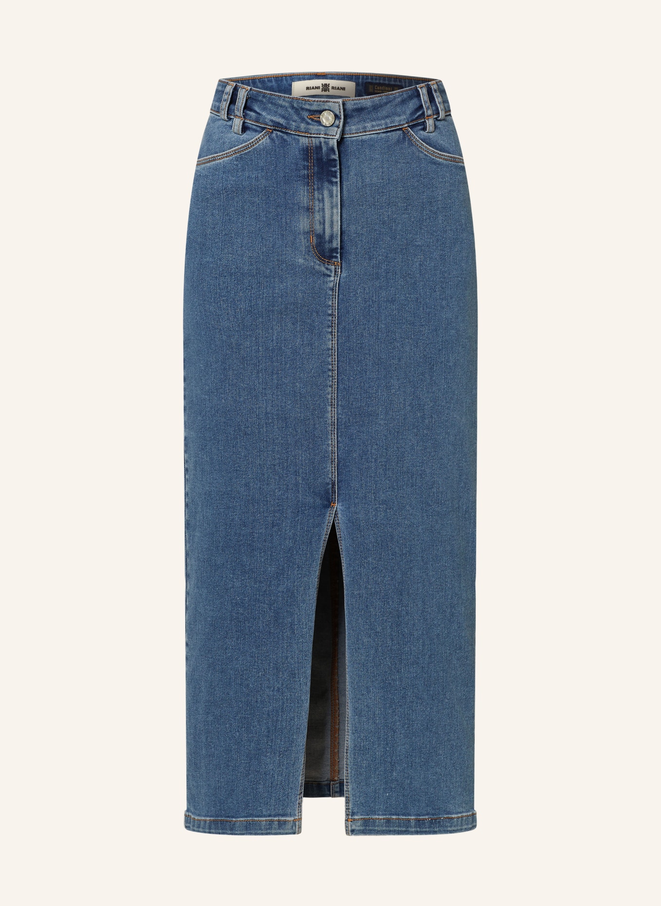 RIANI Spódnica jeansowa, Kolor: 432 mid blue used wash (Obrazek 1)