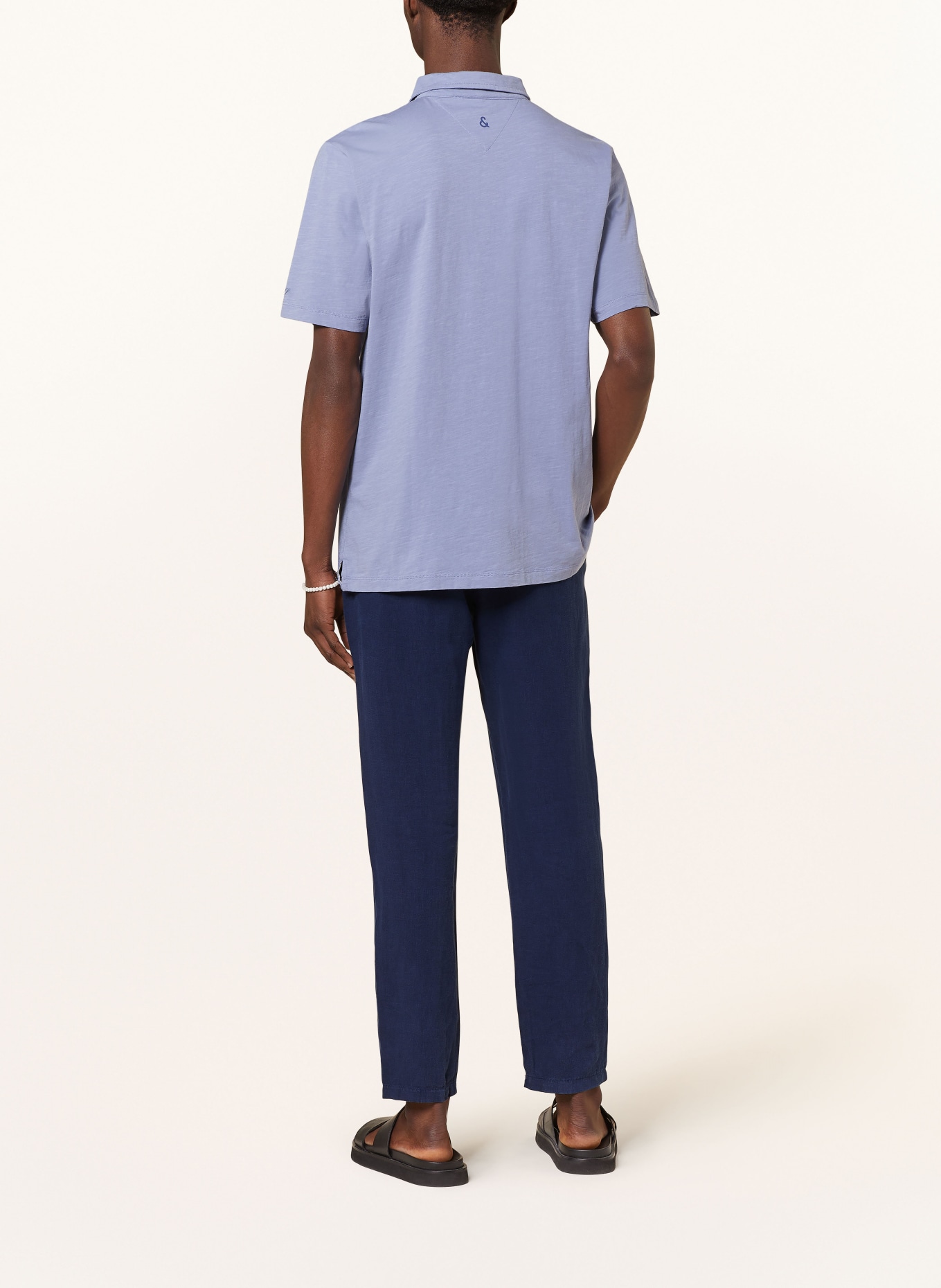 COLOURS & SONS Jersey-Poloshirt: HELLBLAU