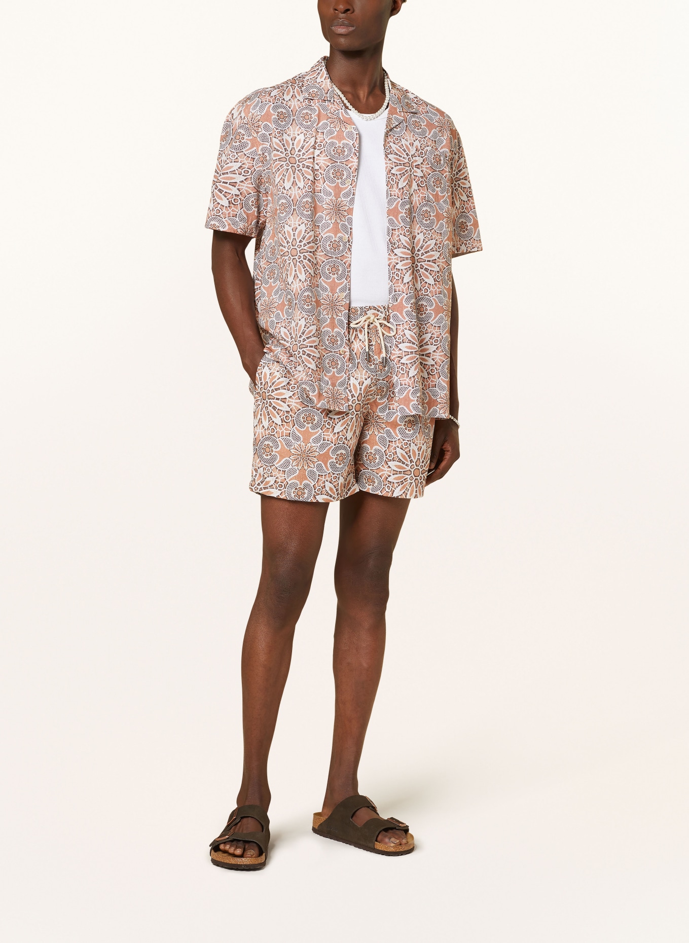 COLOURS & SONS Resorthemd Comfort Fit, Farbe: NUDE/ BRAUN (Bild 2)