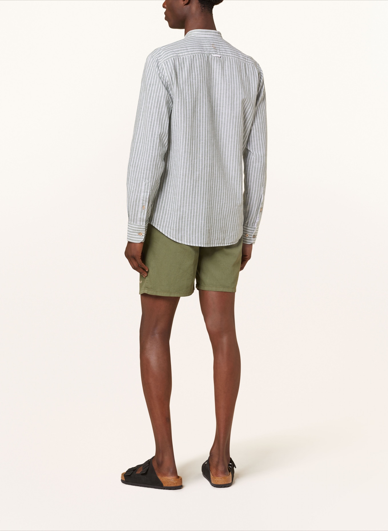 COLOURS & SONS Koszula z dodatkiem lnu regular fit, Kolor: JASNOZIELONY (Obrazek 3)