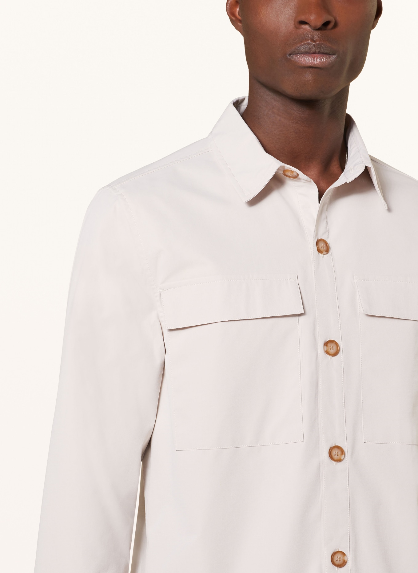 COLOURS & SONS Overshirt, Color: LIGHT BROWN (Image 4)