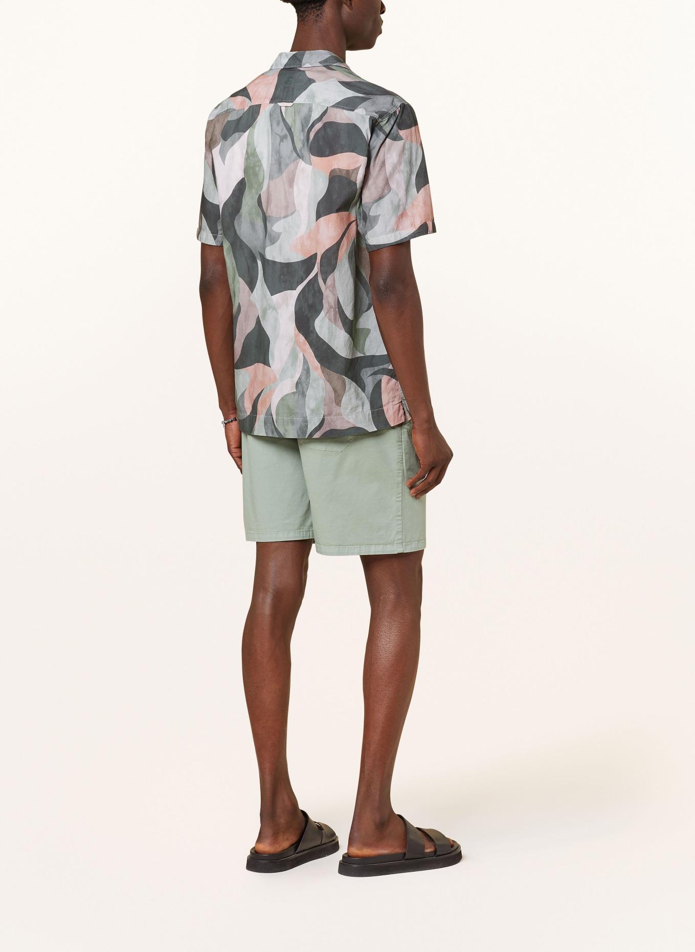 COLOURS & SONS Resort shirt regular fit, Color: GREEN/ LIGHT GREEN (Image 3)