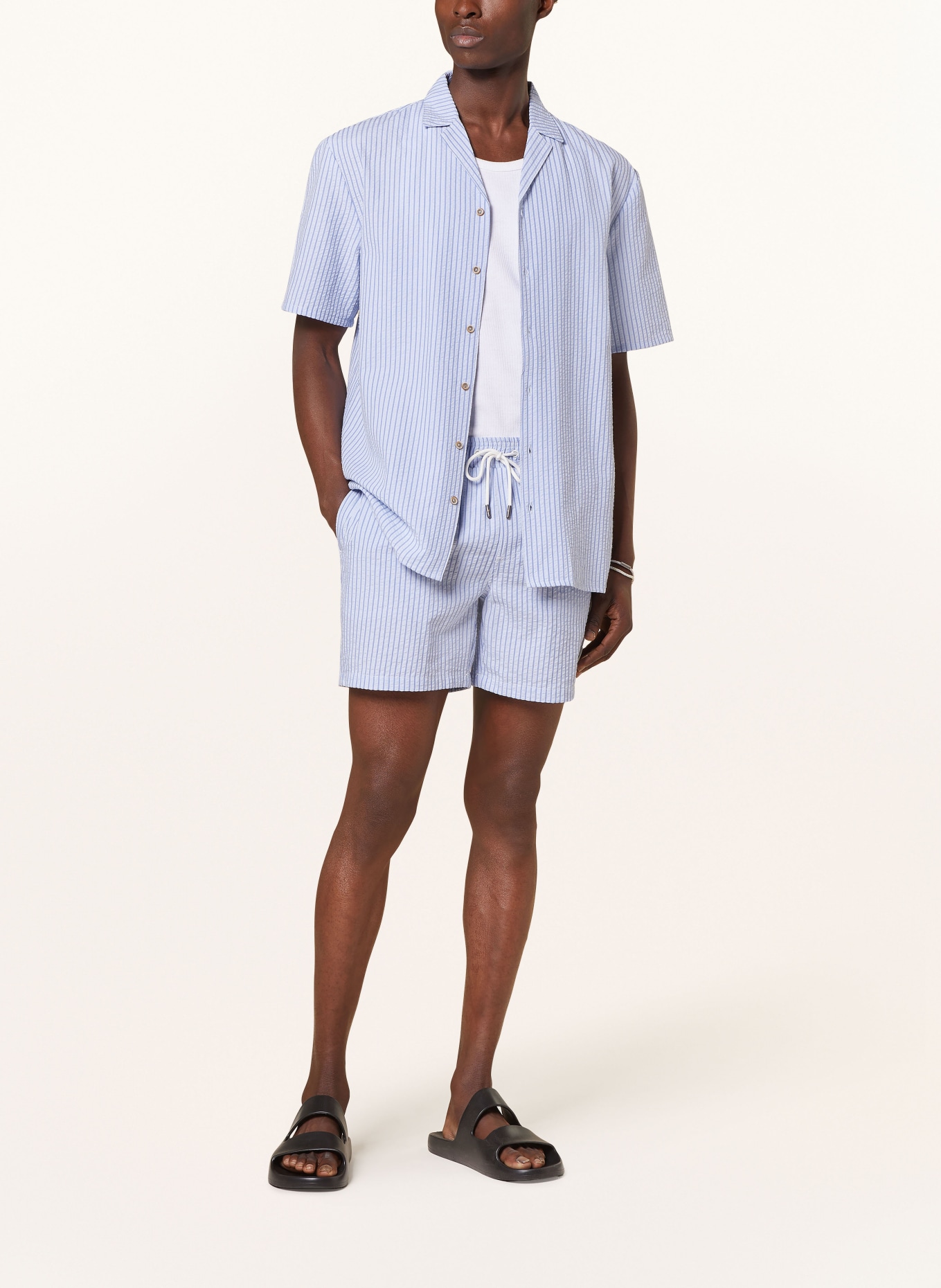 COLOURS & SONS Resorthemd Comfort Fit, Farbe: HELLBLAU (Bild 2)