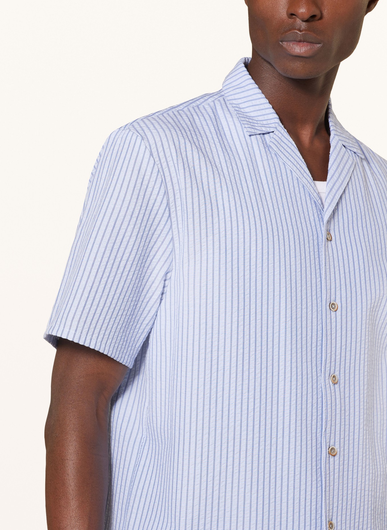 COLOURS & SONS Resort shirt comfort fit, Color: LIGHT BLUE (Image 4)