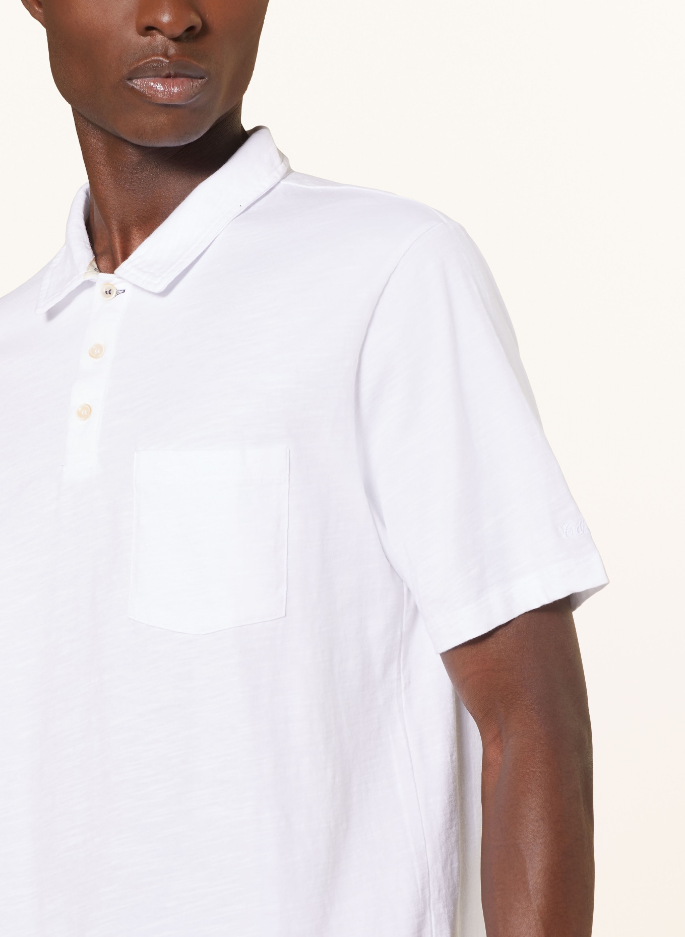 COLOURS & SONS Jersey polo shirt, Color: WHITE (Image 4)