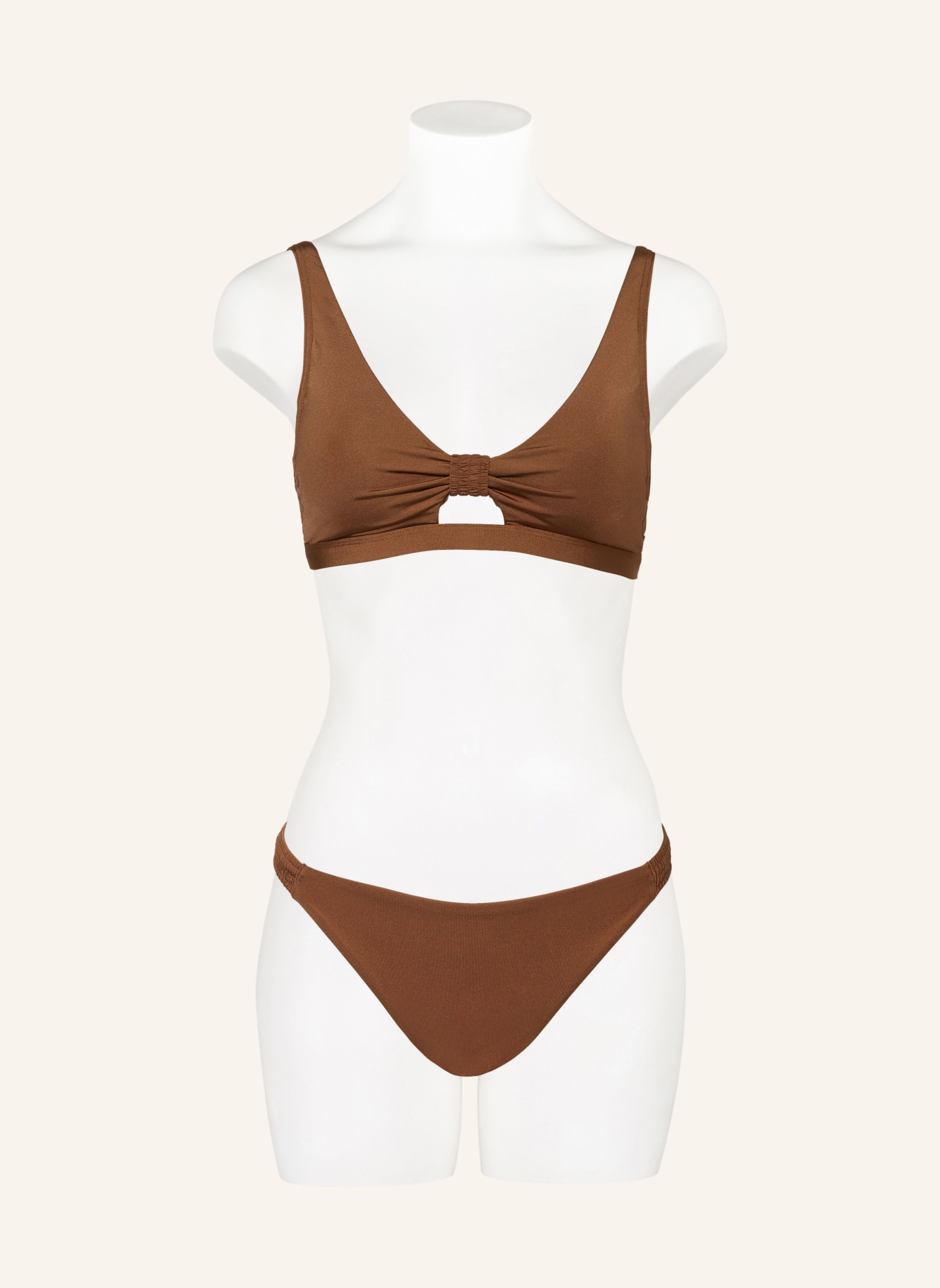ROXY Bralette bikini top SILKY ISLAND, Color: BROWN (Image 2)