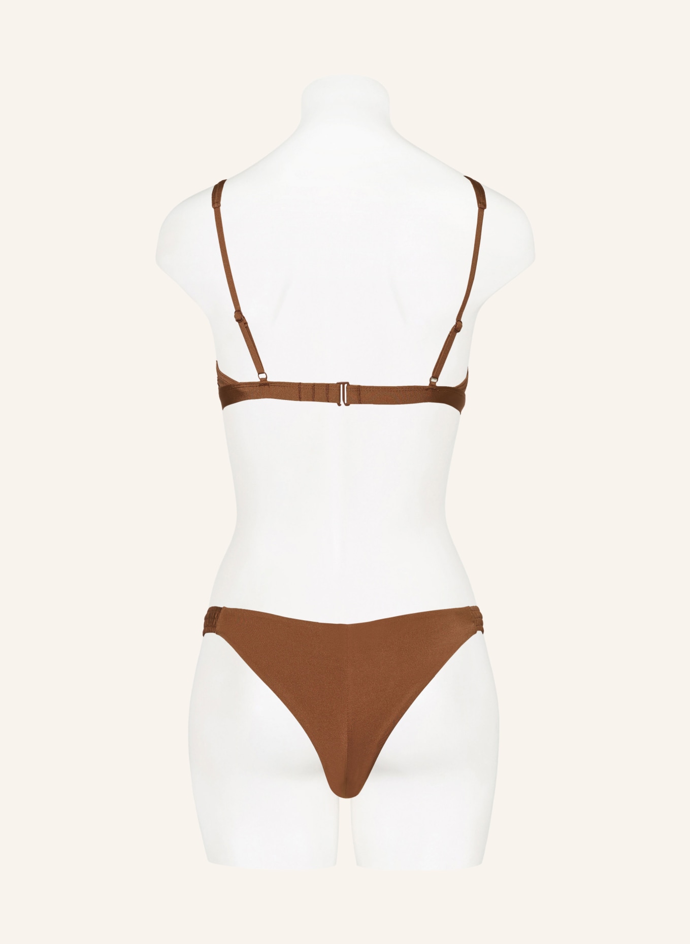 ROXY Bralette bikini top SILKY ISLAND, Color: BROWN (Image 3)