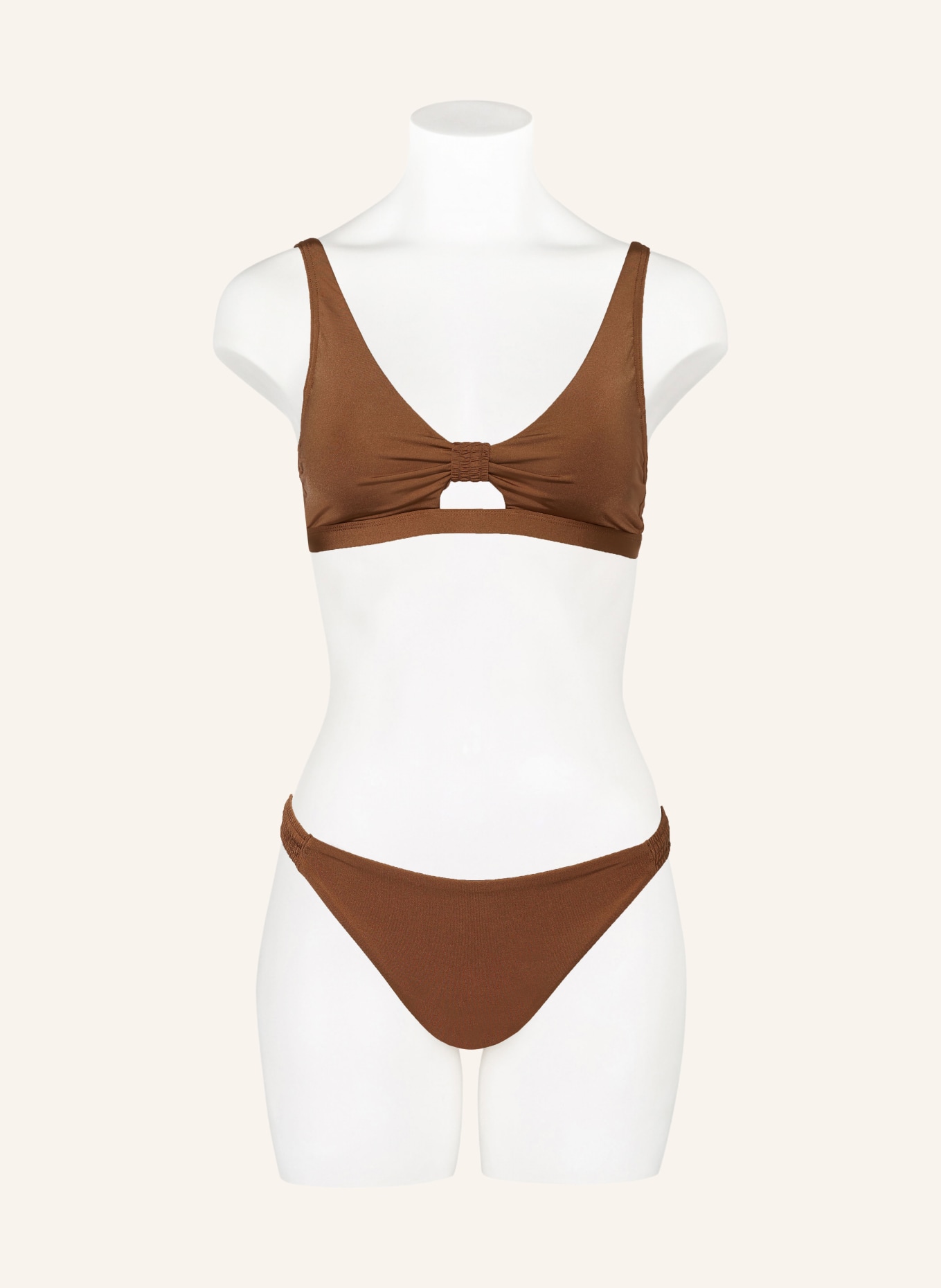 ROXY Brazilian bikini bottoms SILKY ISLAND, Color: BROWN (Image 2)