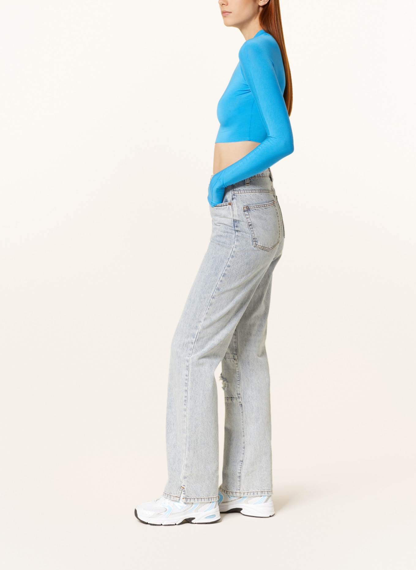 WRSTBHVR Destroyed Jeans SANJA, Color: 5014 FADED BLUE (Image 4)