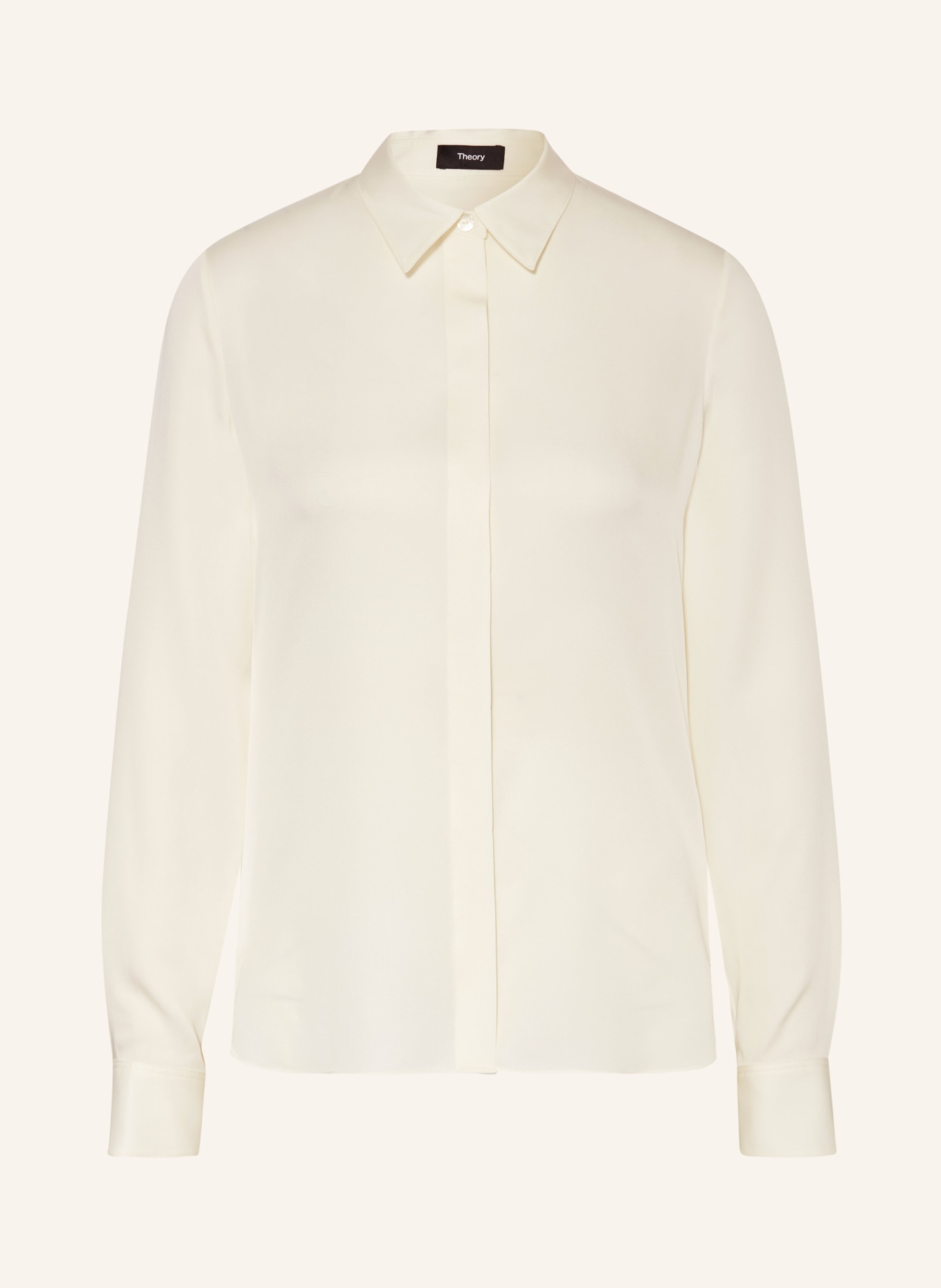 Theory Shirt blouse in silk, Color: ECRU (Image 1)