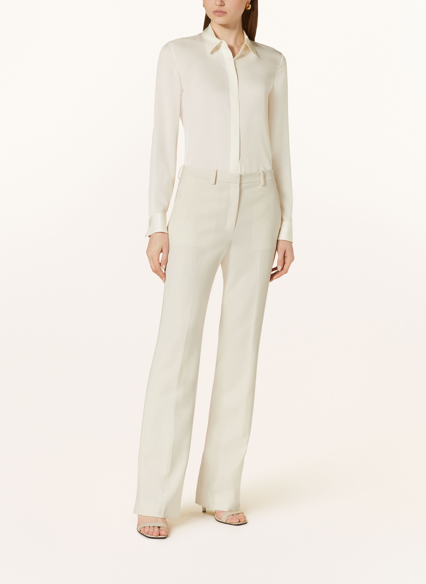 Theory Shirt blouse in silk, Color: ECRU (Image 2)