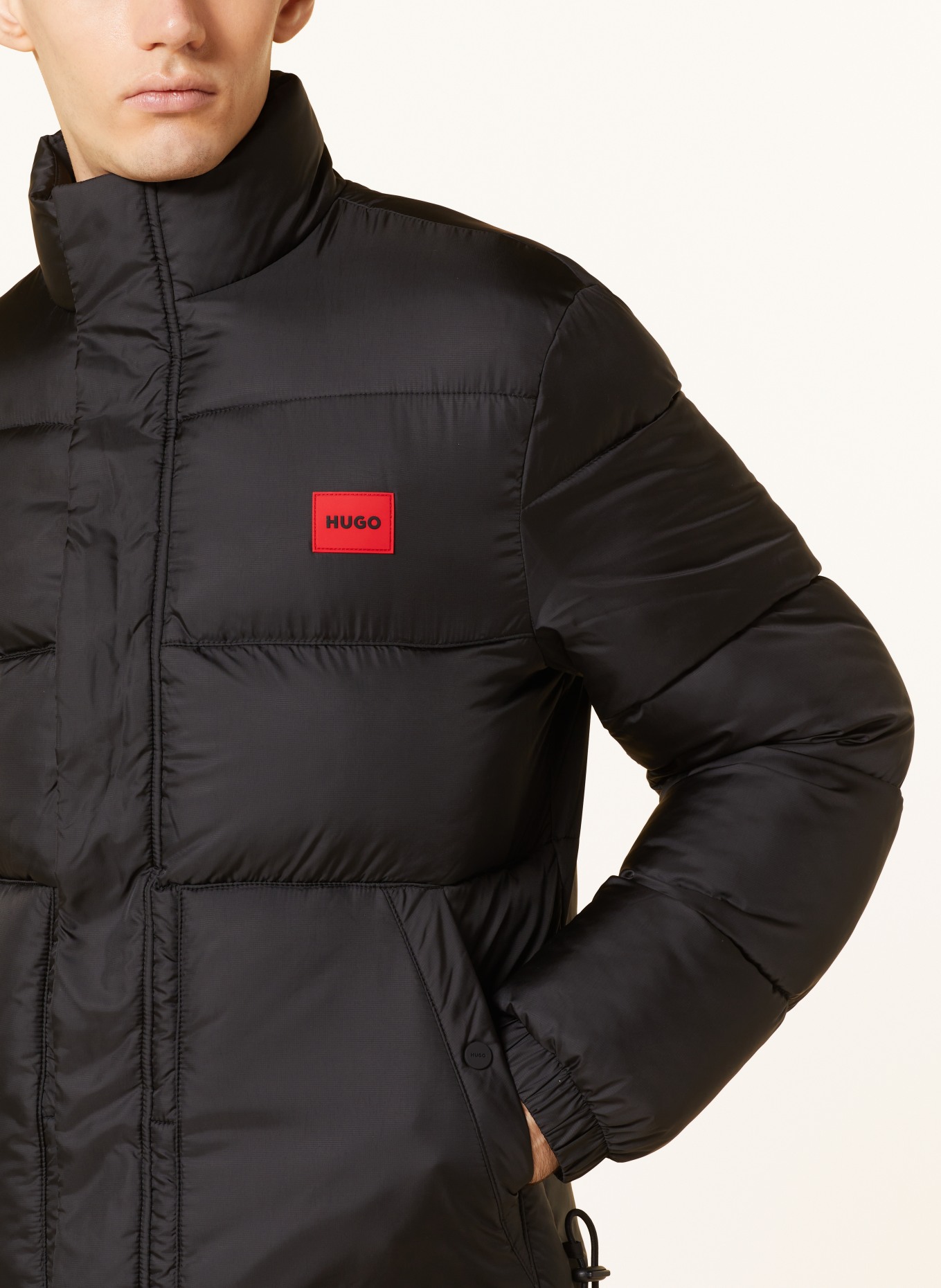 HUGO Quilted jacket BALTO, Color: BLACK (Image 4)