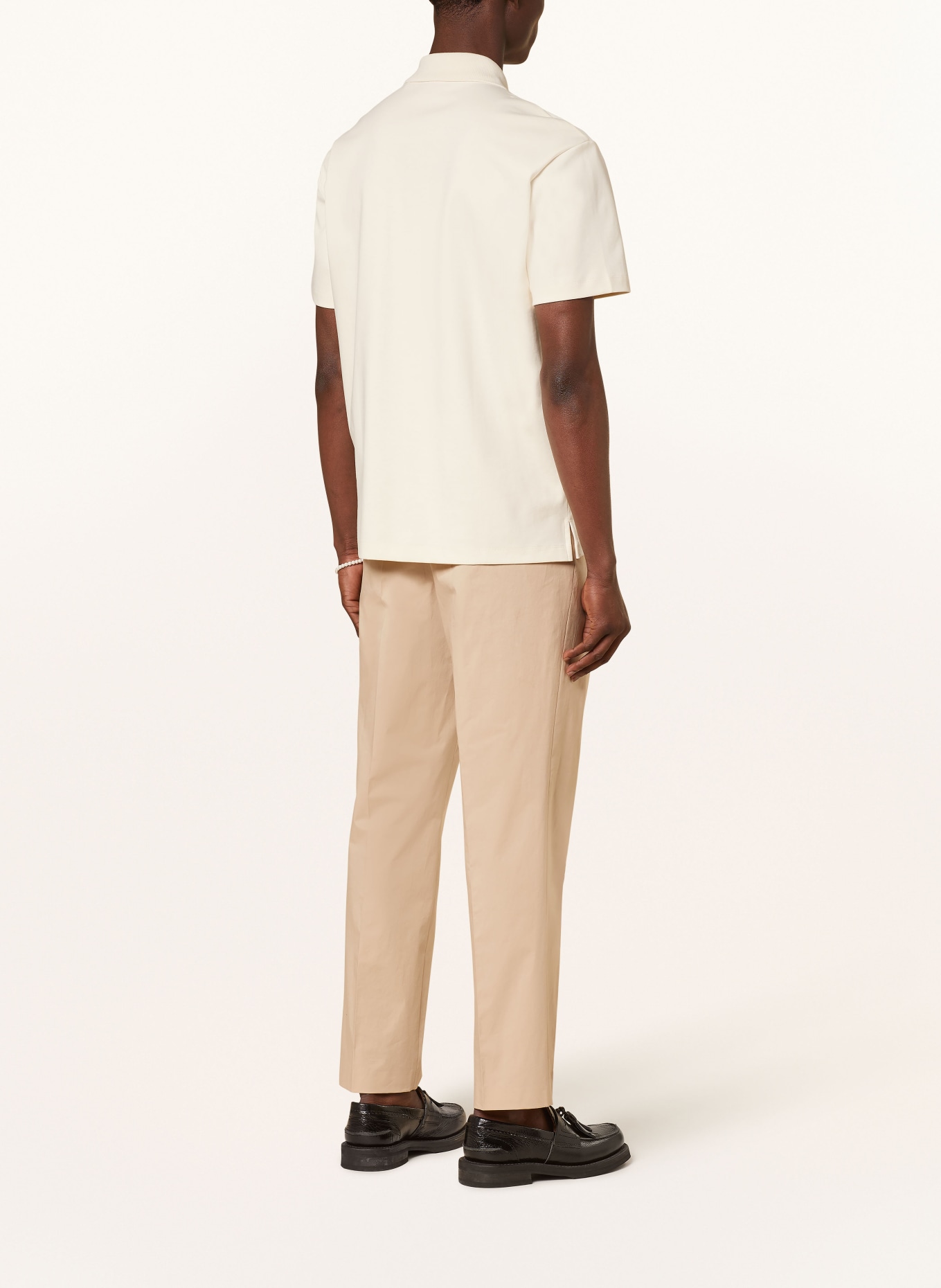 HUGO Jersey-Poloshirt DEABONO Regular Fit, Farbe: ECRU (Bild 3)