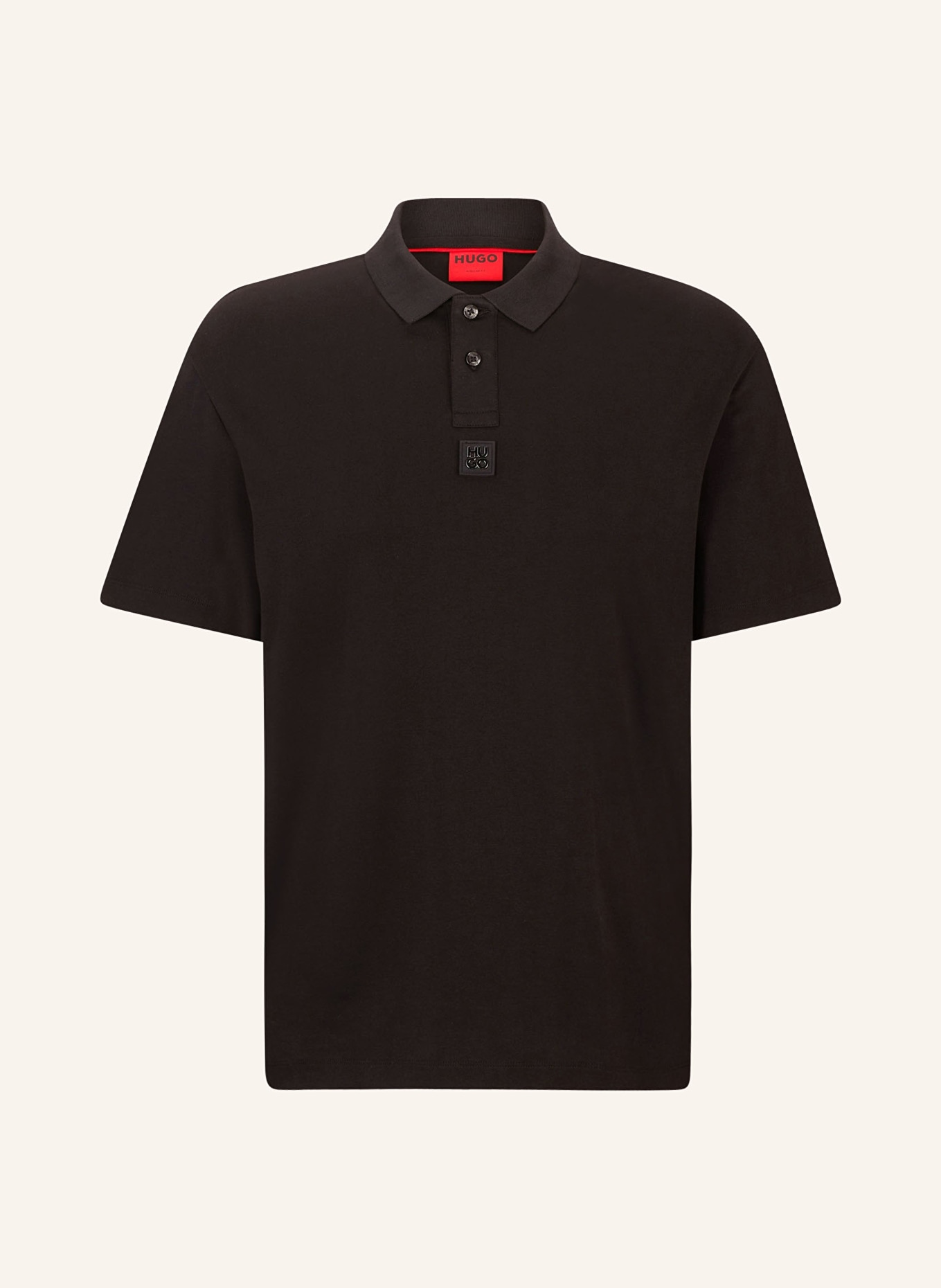 HUGO Jersey-Poloshirt DEABONO Regular Fit, Farbe: SCHWARZ (Bild 1)